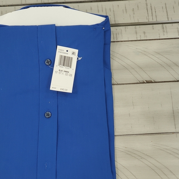 New arrow Blue  dress Button Down Shirt long sleeve regular fit size xl for men. - Picture 4 of 5